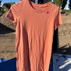 Universal-thread Women's Orange and Pink Shirt-dresses